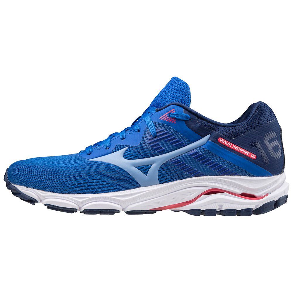 Mizuno Wave Inspire 16 Női Futócipő Kék EGH406985